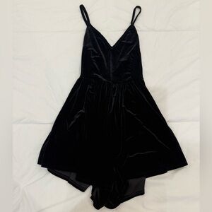 Elegant Black Velvet Dress